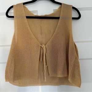 WEWOREWHAT // knit front crop